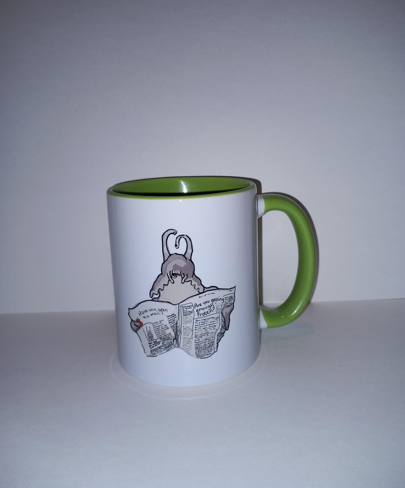 Newspaper Snail Mug